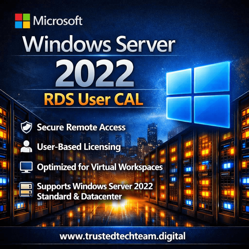 Microsoft RDS 10-User CAL | Windows Server 2022 Client Access License Pack