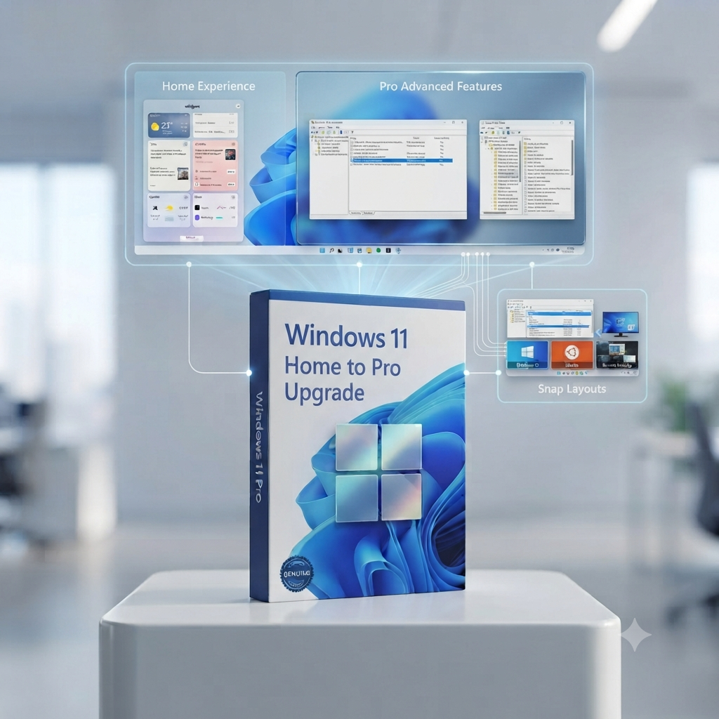 Windows 11 Home to Pro Upgrade Key | Genuine Digital License