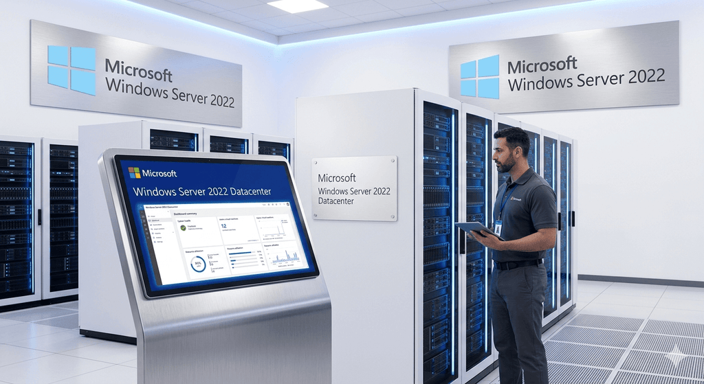 Windows Server 2022 Standard – Genuine Perpetual License | Hybrid Cloud & Advanced Security