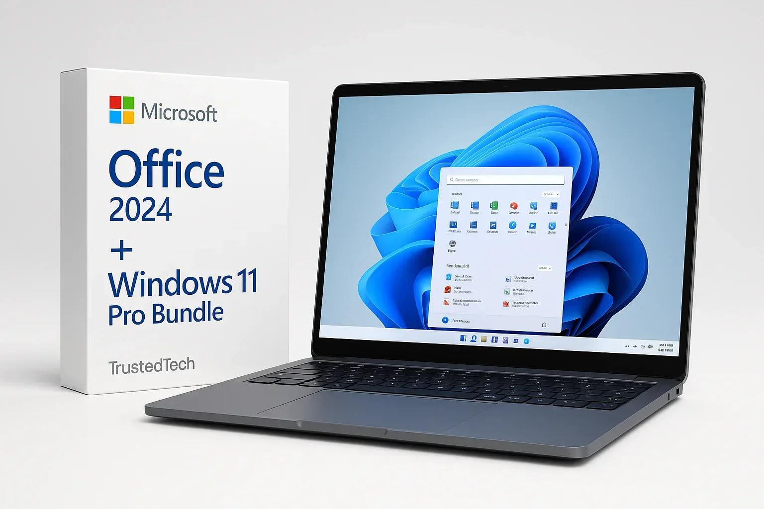 Microsoft Office 2024 Windows 11 Pro Bundle - Instant Digital Download by TrustedTech - ustrustedtech