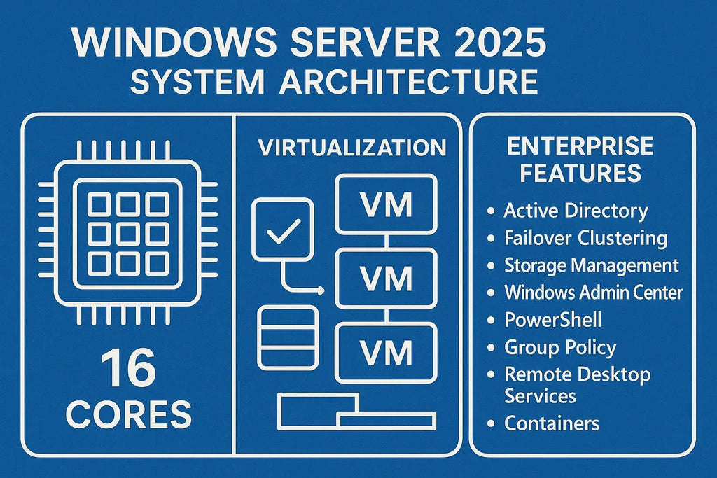 Microsoft Windows Server 2025 Standard 16 Core Enterprise Server Operating System for Enhanced Performance - ustrustedtech