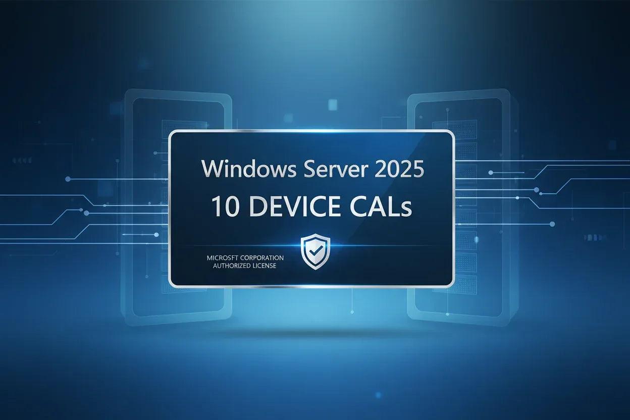 Microsoft Windows Server 2025 CALs - 10 Device Licenses - ustrustedtech