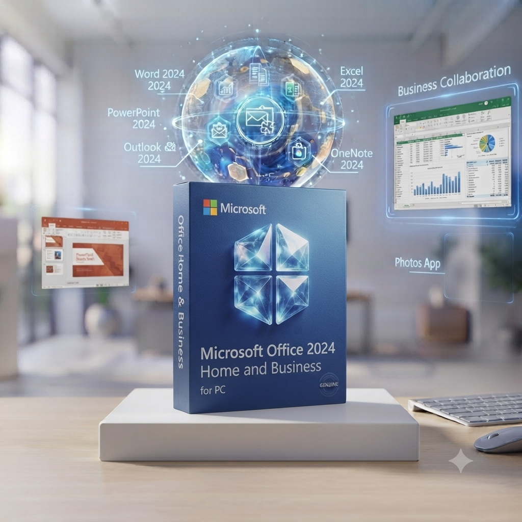 Microsoft Office 2024 Home & Business – PC | Genuine Perpetual License