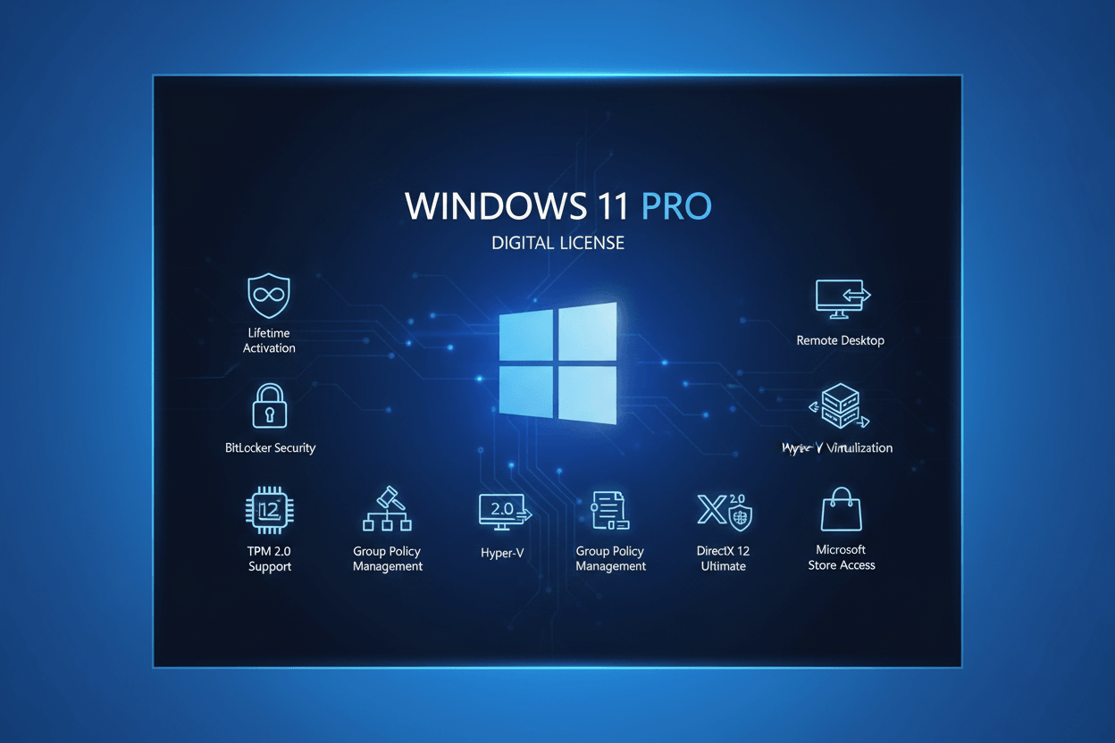Windows 11 Pro License – 1 PC Digital Key