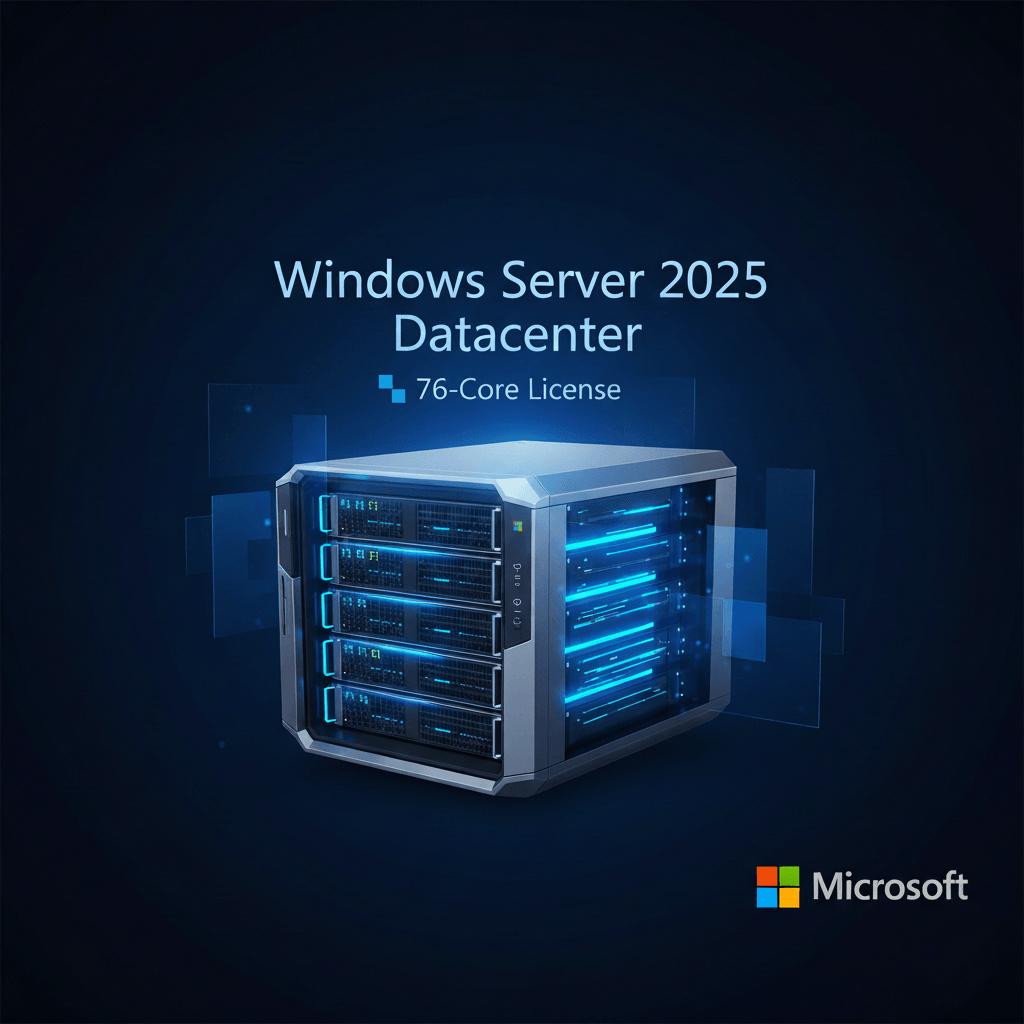 Windows Server 2025 Datacenter 76-Core License