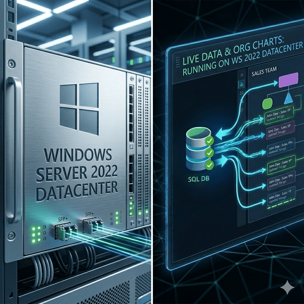 Microsoft Windows Server 2022 Datacenter – 16 Core Perpetual License | Unlimited VMs